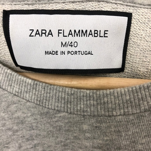 Zara Grey Money Talks Men's Sweater - Picture 5 of 5